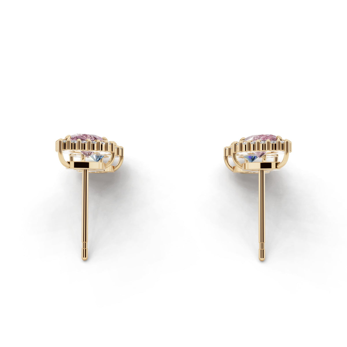 ヘイローデュオカラーダイヤモンドピアス｜1.46ct ラボグロウン 