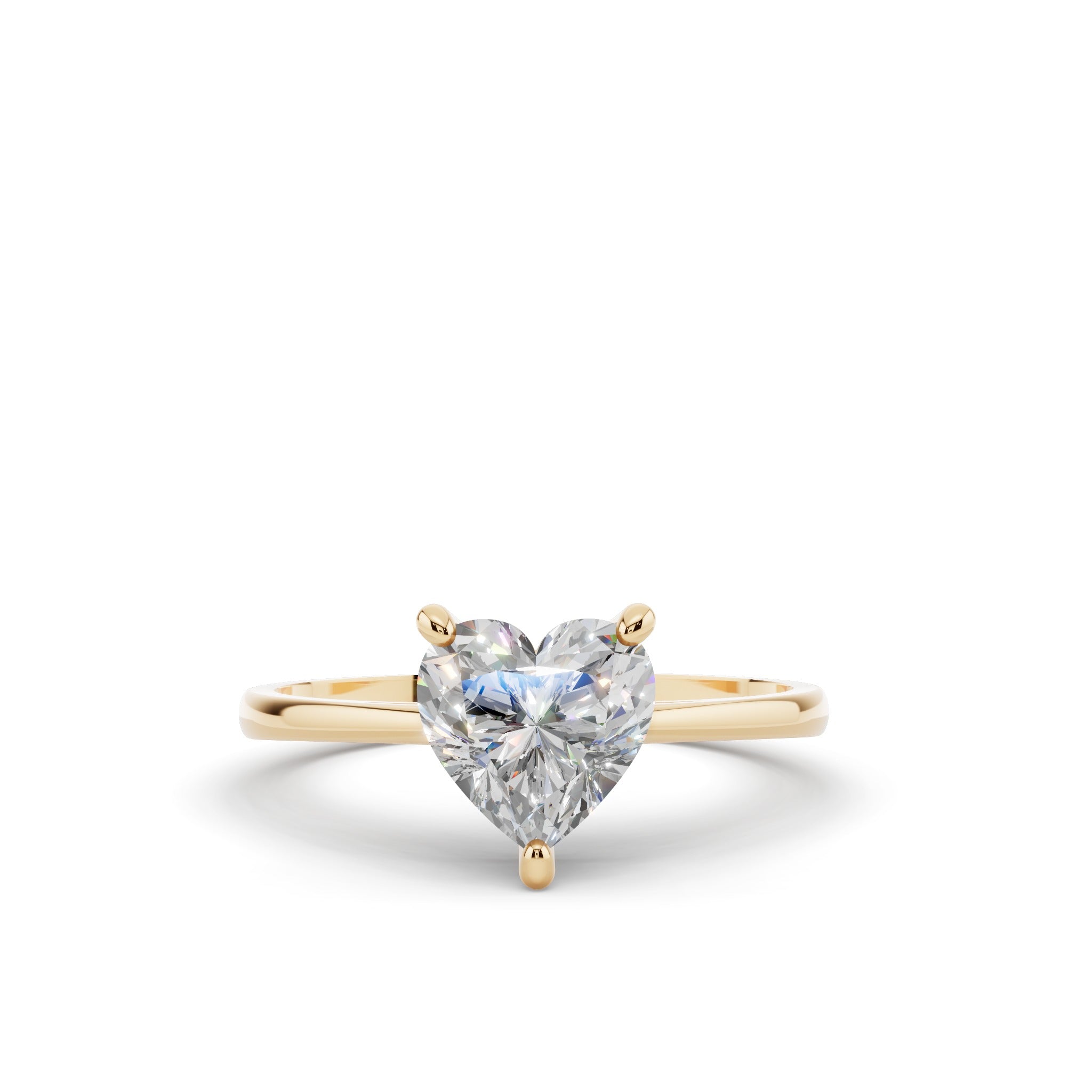 シェイプハート 一粒 ネックレス ダイヤモンド ハートシェイプ Diamond Grown Lab ブランデー